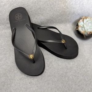 Tory Burch wedge flip flops